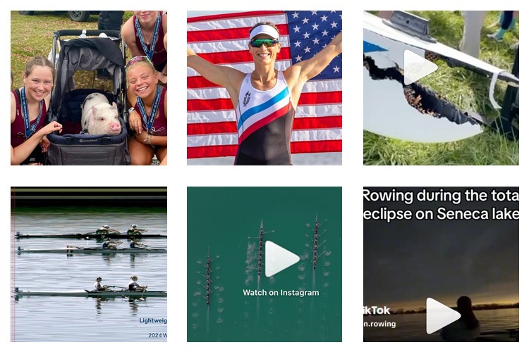row2k features: This Week's Best of Rowing on Instagram 4/13/2024