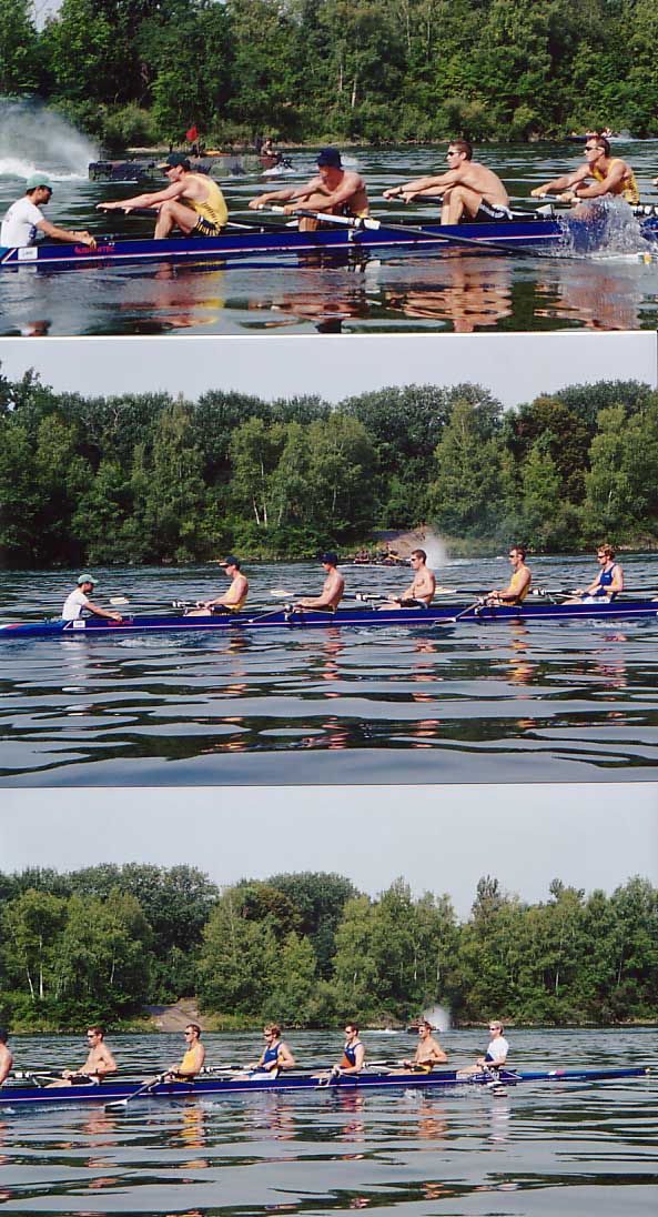 Aussie Rowing Team races German Army, 2001