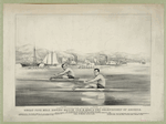 James Hammill, and Walter Brown, in their great five mile rowing match for $4000 & the championship of America. Hudson River, N.Y. Sept. 9th 1867. Image courtesy of the Library of Congress - Click for full-size image!