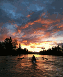 February 4, 2014 - Sunset on the Willamette, submitted by Leslie Greer - Click for full-size image!