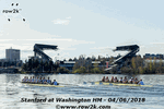 Stanford and Washington eights in front of Husky Stadium - Click for full-size image!