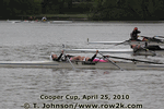 Four of five scullers in this image down - Click for full-size image!