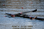 Capsized pair at 2009 PCRCs - Click for full-size image!
