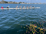 1995 World Champion USA women's eight row-by; Amy sat in the seven-seat in the crew - Click for full-size image!