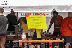 Lunch: 'Good race.  You looked good out there.  You row well.  You...' (Do masters regattas have more Dad jokes than junior regattas?) - Click for full-size image!