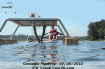 Water view of stake boat start - Click for full-size image!