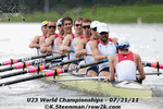 2011 USA U23 M8+ racing in Amsterdam - Click for full-size image!