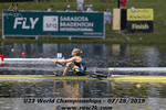 Women's U23 1x, silver medalist - rounded back, low elbows, grip - Click for full-size image!
