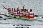 CAN M8+ celebrating Olympic Silver - Click for full-size image!