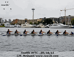Racing by the Space Needle in Seattle - Click for full-size image!
