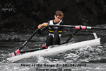 Sculling through rapids at Head of the Gorge - Click for full-size image!