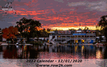 December - Sunset over Cambridge Boat Club during Head Of The Charles - Click for full-size image!