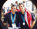 Murphy and Bea with Sydney silver medals - Click for full-size image!