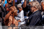 Maori vs. FISA President Denis Oswald (right) at opening ceremonies for Karapiro world championships - Click for full-size image!