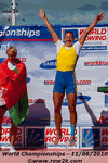 Frida Svensson of Sweden celebrates gold in New Zealand - Click for full-size image!