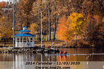 September - pair training with fall color on Mercer Lake - Click for full-size image!