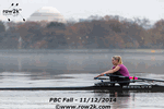 Esther Lofgren sculling on the Potomac - Click for full-size image!