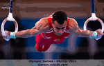 Adem Asil of TUR competing in men's rings final - Click for full-size image!