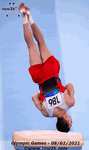 Ahmet Onder of TUR competing in men's vault final - Click for full-size image!