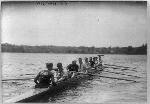 June 12, 1915. Yale varsity crew practicing for the race with Harvard.  Photo courtesy of the Library of Congress - Click for full-size image!