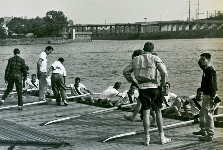 After Dad Vail's victory - Schuylkill River, Philadelphia - May 14, 1960 - Photos by Whitey