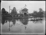 ca 1910 Scene outside the Avon Rowing Club, Christchurch. Courtesy of the National Library of New Zealand. - Click for full-size image!