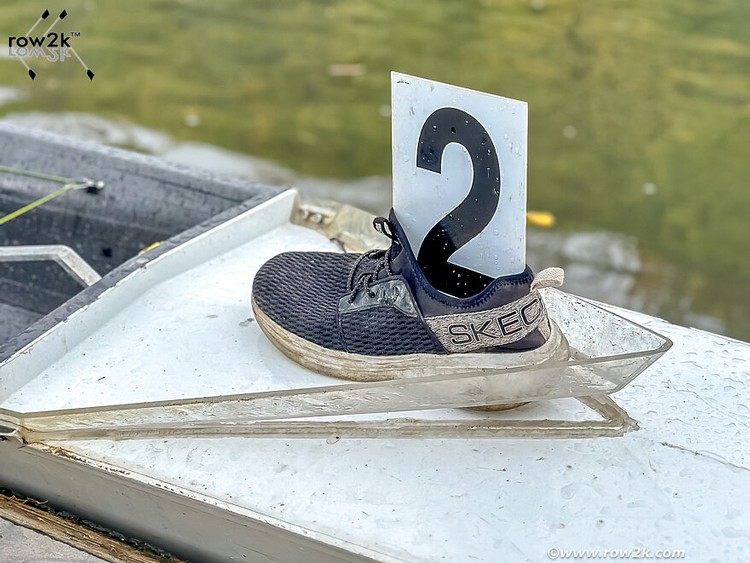 row2k features: Rowing Hack: Shoe 'Mounted' Bow Number