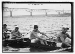 ca. 1910 and ca. 1915 Stanford University crew rowing on Hudson River. Photo courtesy of the Library of Congress - Click for full-size image!