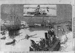 1880 District of Columbia - The Hanlan-Courtney Contest on the Potomac at Washington, May 19th - the start of the oarsmen. Courtesy of LOC. - Click for full-size image!