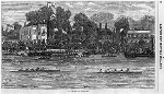 Illus. of Oxford-Cambridge Regatta of 1869. Courtesy of LOC. - Click for full-size image!