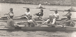 1976 Williams College lightweights passing Wesleyan at Magazine Beach HOCR on their way to 3rd place behind Cornell and Penn. Courtesy of Brian Dawe - Click for full-size image!