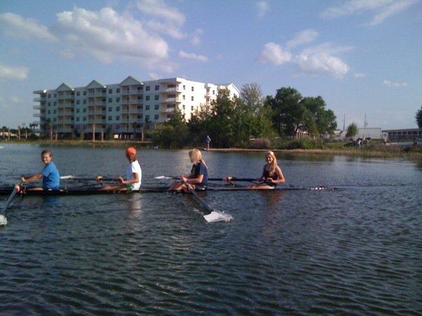 Rowing Shell vs. Wake-board Boat
