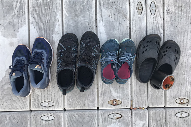 Shoes on Dock