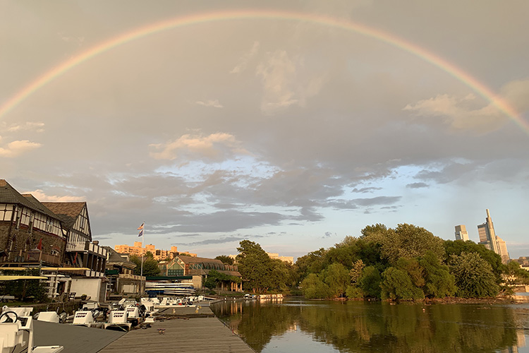 Boathouse Row Rainbow