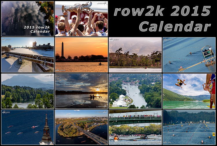 2015 row2k Rowing Wall Calendar