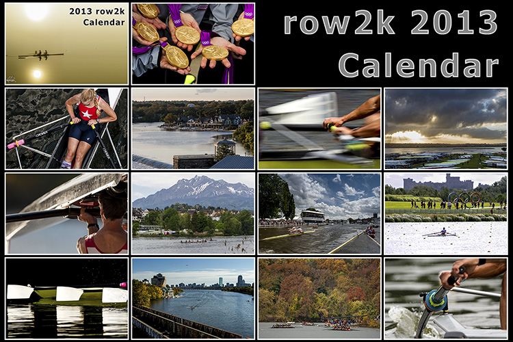 2013 row2k Rowing Wall Calendar