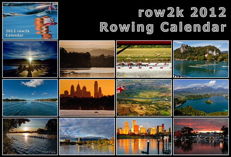 2012 row2k Rowing Wall Calendar