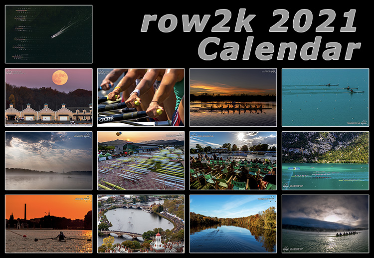2021 row2k Rowing Wall Calendar