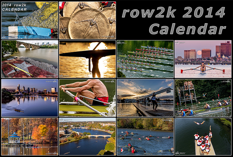 2014 row2k Rowing Wall Calendar
