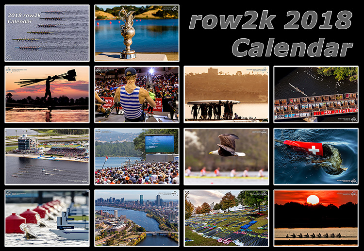 2018 row2k Rowing Wall Calendar