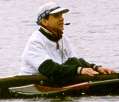 Seth Bauer coxing the 1997 Head Of The Charles®