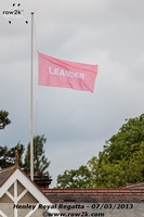 Leander flag at half mast in honor of Harry Parker - Click for full-size image!