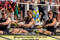 Northeastern beef pair rowing to a win in the Ladies' Plate semifinal over Robert Gordon & Aberdeen - Click for full-size image!